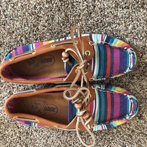 Colorful Striped Sperry's